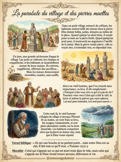 La parabole du village et des pierres muettes
